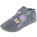 Anna und Paul - Paradis - Baby Krabbelschuhe - jeans