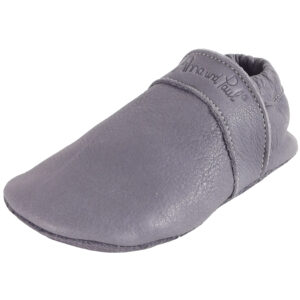 Anna und Paul - Uni Ecopell - Baby Krabbelschuhe - elefant grau