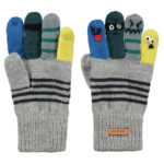 Barts - Puppeteer Gloves - Kinder Strick-Handschuhe - Grau (Heather Grey)