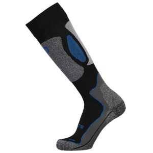 Barts - Advanced Ski One - Unisex Warme Skisocken - Schwarz/Grau/Blau (Blue)