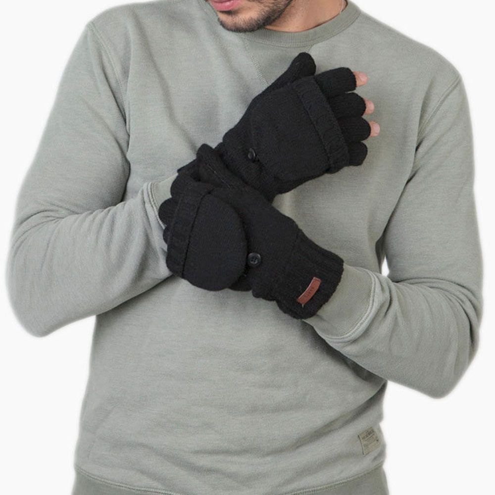 Barts - Haakon Bumgloves - Herren Winter-Fäustlinge - Schwarz (Black) – Bild 2