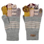Barts - Puppet Gloves - Mädchen Strick-Handschuhe - Grau (Heather Grey)