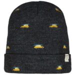 Barts - Vinson Beanie Kids - Kinder Feingestrickte Mütze mit Autos - Dunkelgrau (Dark Heather)