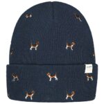 Barts - Vinson Beanie - Herren Feingestrickte Mütze mit Hunden - Dunkelblau (Navy)