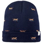 Barts - Vinson Beanie Kids - Kinder Feingestrickte Mütze mit Tiger - Dunkelblau (Navy)
