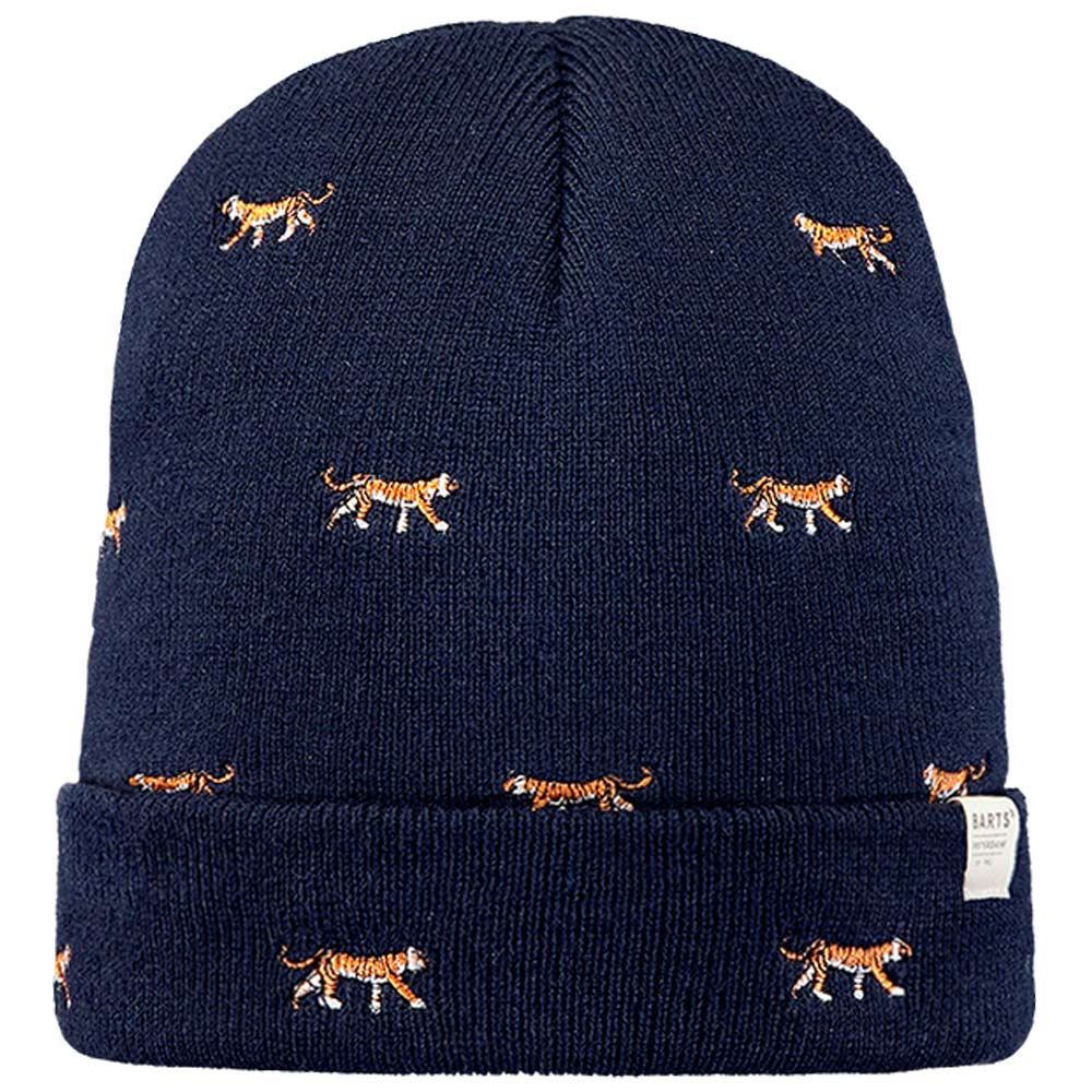 Barts - Vinson Beanie Kids - Kinder Feingestrickte Mütze mit Tiger - Dunkelblau (Navy)