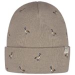 Barts - Vinson Beanie - Herren Feingestrickte Mütze mit Enten - Taupe