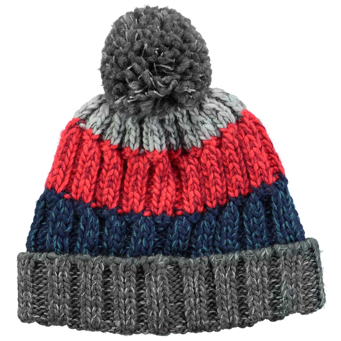 Barts - Wilhelm Beanie Boys - Jungen Wintermütze - Anthrazit/Blau/Rot (Anthracite) – Bild 2