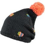 Barts - Zelda Beanie - Kinder Wintermütze - charcoal/orange (charcoal)