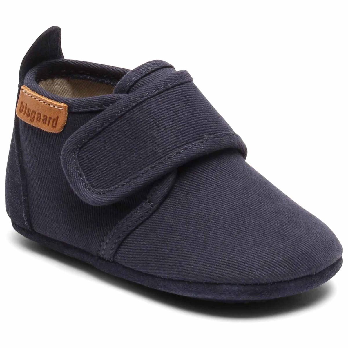 Bisgaard - Baby Cotton - Kleinkinder Hausschuhe aus Baumwolle - Dunkelblau (Blue)