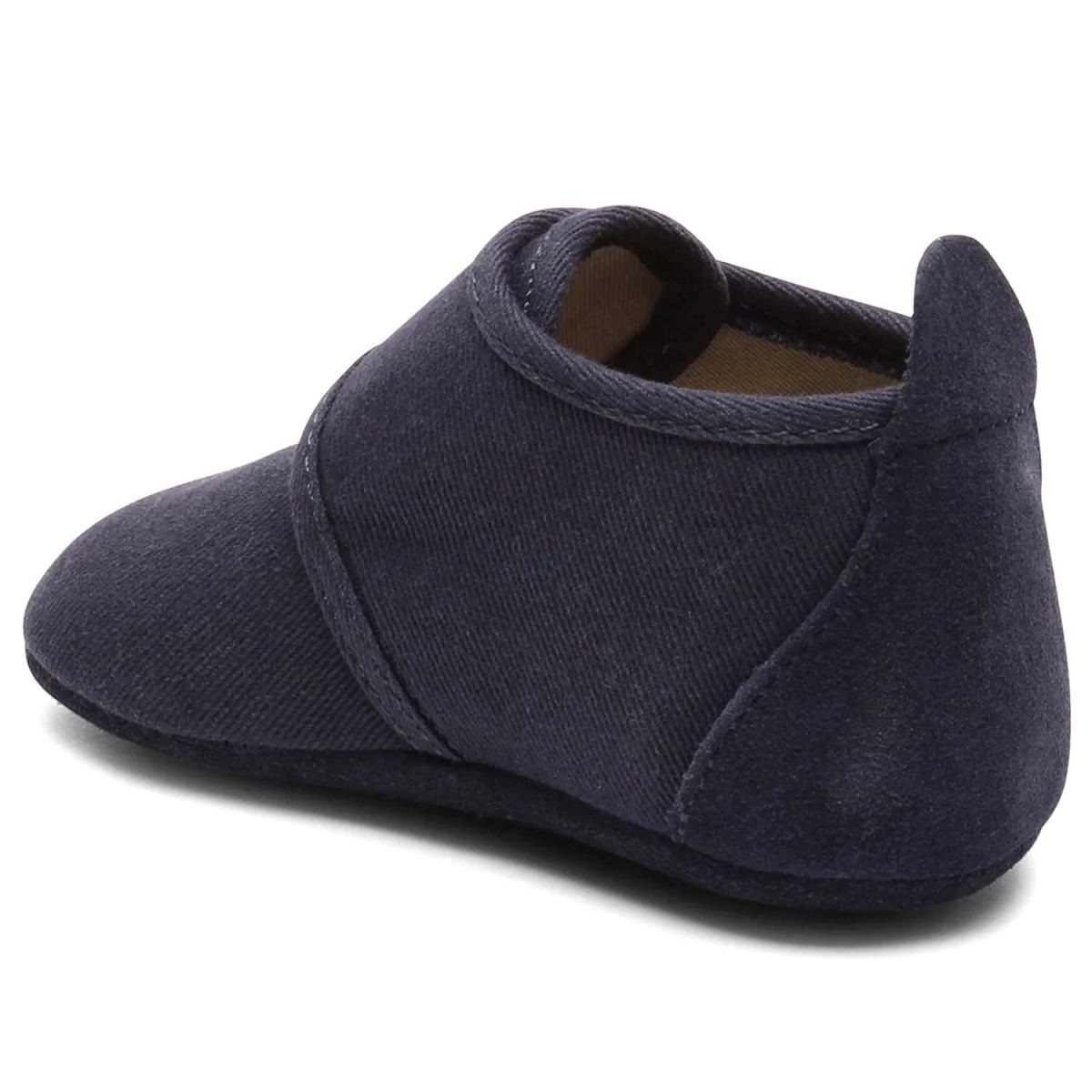 Bisgaard - Baby Cotton - Kleinkinder Hausschuhe aus Baumwolle - Dunkelblau (Blue) – Bild 2