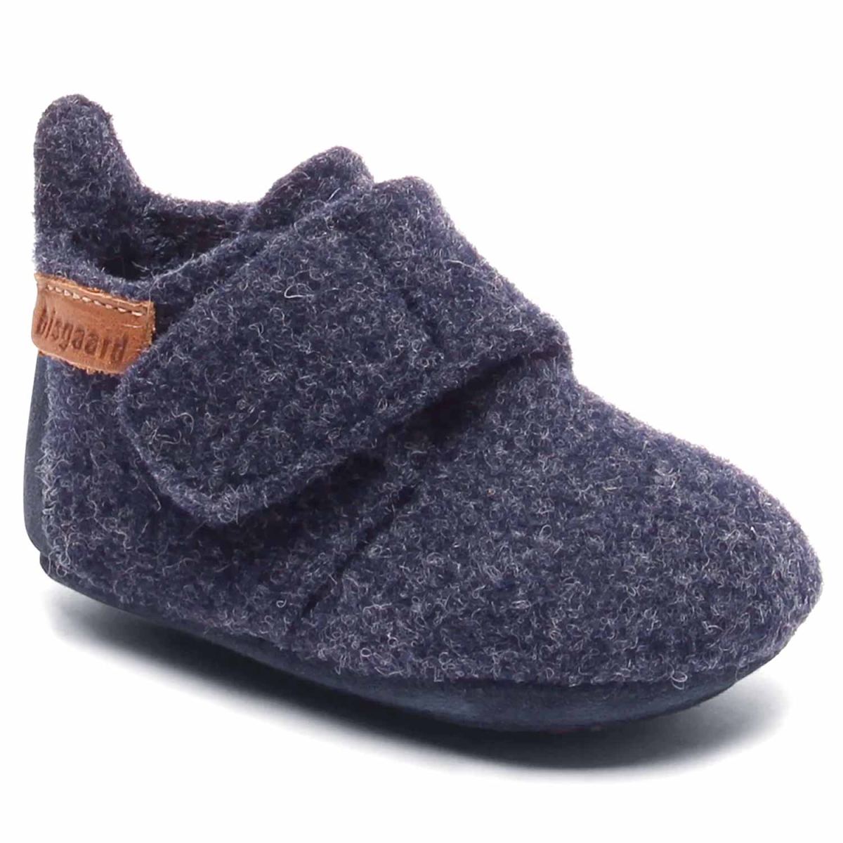 Bisgaard - Baby Wool - Kleinkinder Wollfilz-Hausschuhe - Dunkelblau (Blue)