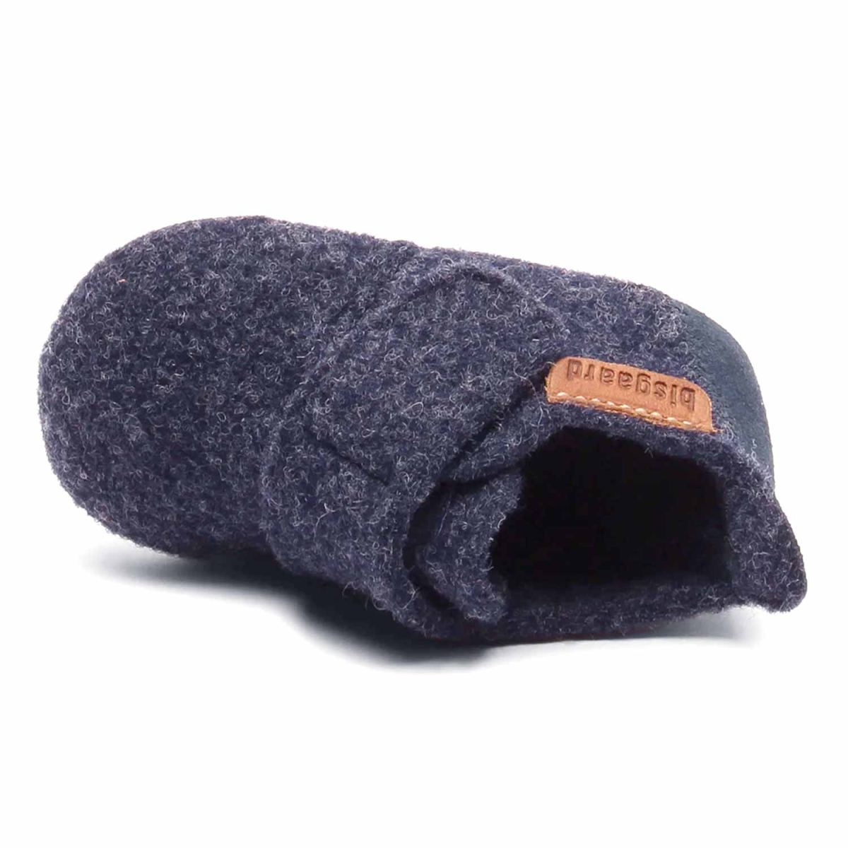 Bisgaard - Baby Wool - Kleinkinder Wollfilz-Hausschuhe - Dunkelblau (Blue) – Bild 3