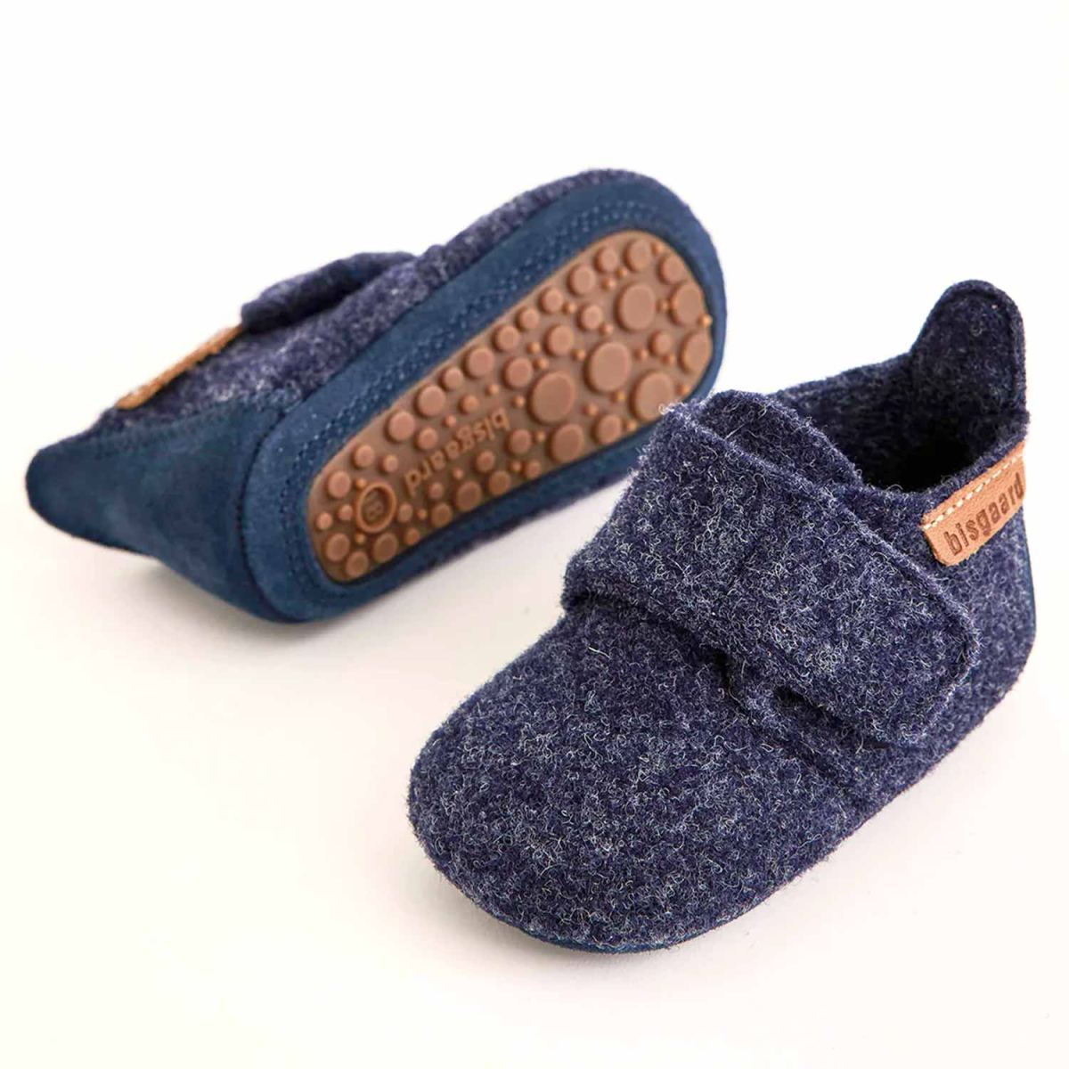 Bisgaard - Baby Wool - Kleinkinder Wollfilz-Hausschuhe - Dunkelblau (Blue) – Bild 5