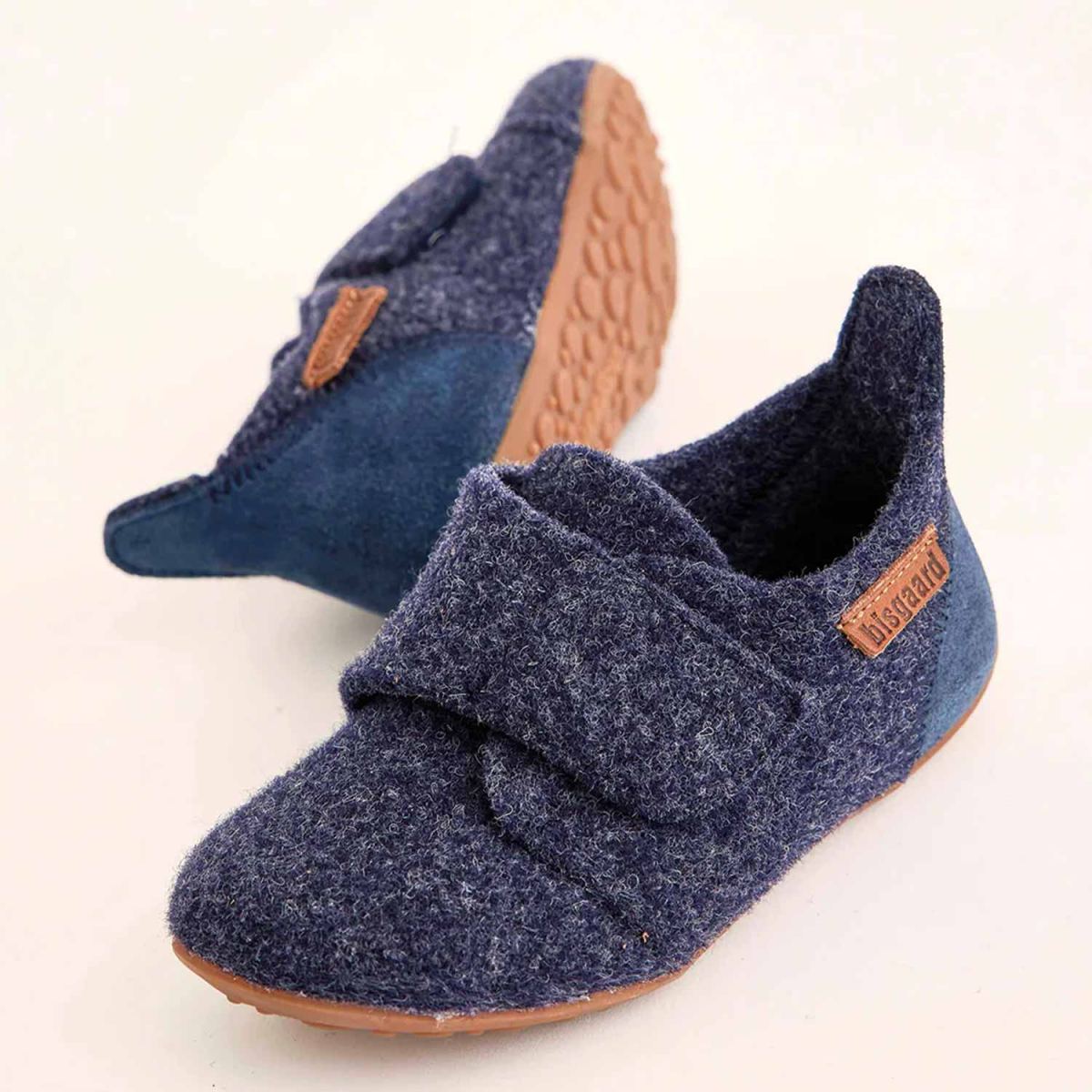 Bisgaard - Casual Wool - Kinder Wollfilz-Hausschuhe - Dunkelblau (Blue) – Bild 3