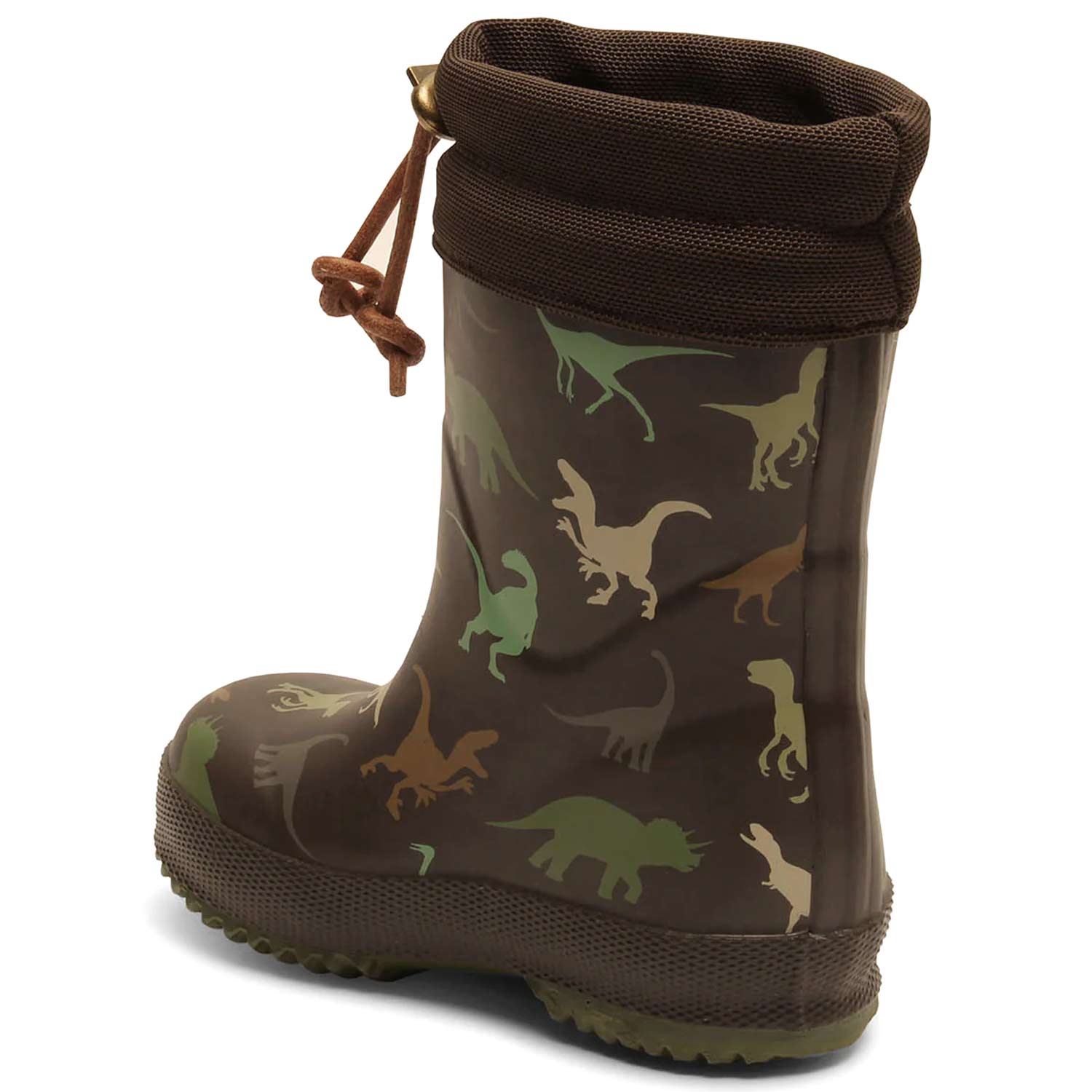 Bisgaard - Thermo Rubber Boots - Kinder Gummistiefel mit Warmfutter - Dunkelbraun (Brown Dino) – Bild 2