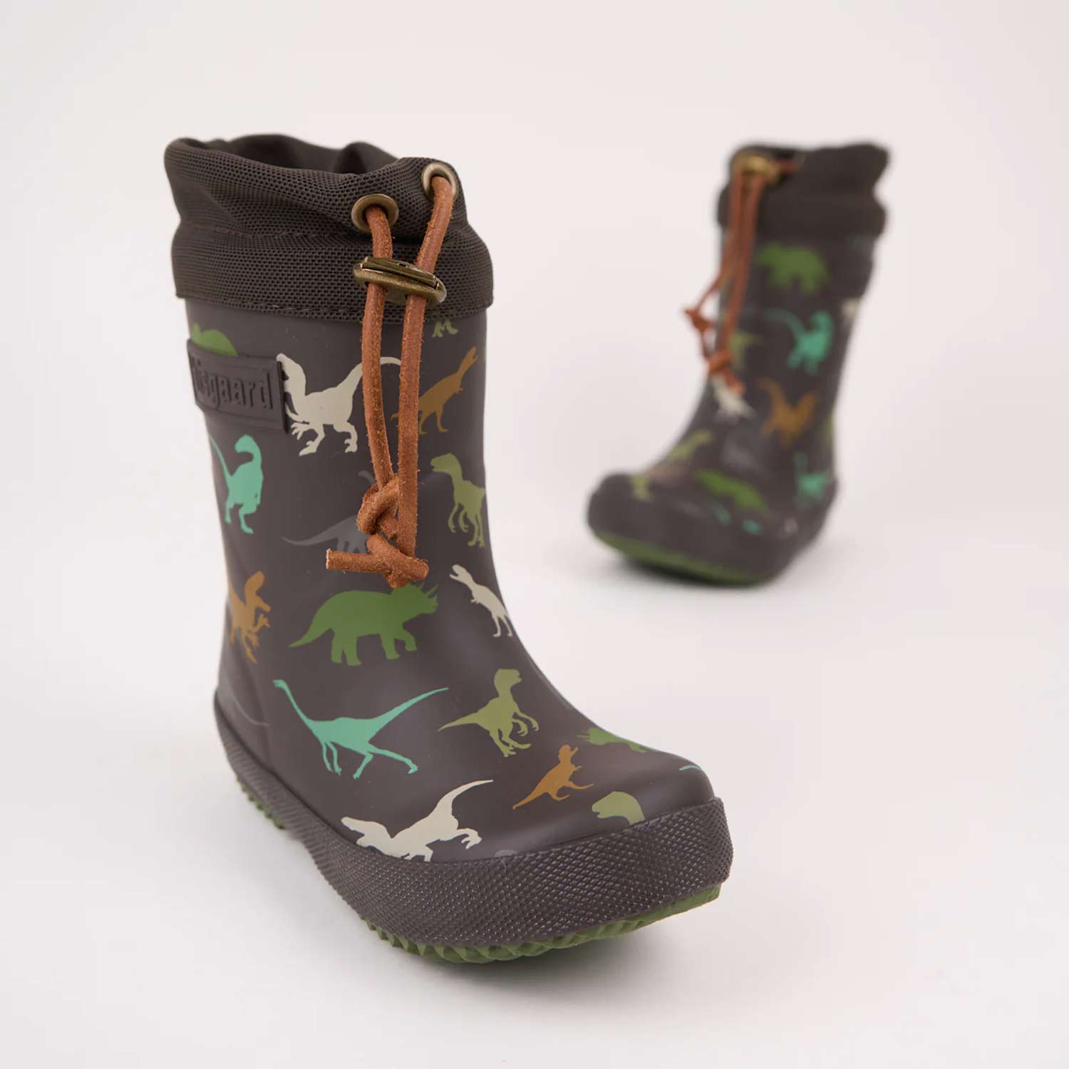 Bisgaard - Thermo Rubber Boots - Kinder Gummistiefel mit Warmfutter - Dunkelbraun (Brown Dino) – Bild 5