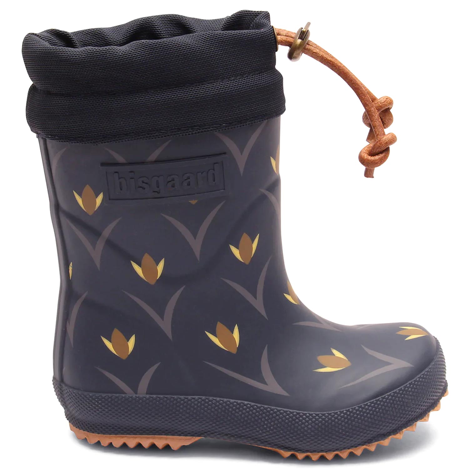 Bisgaard - Thermo Rubber Boots - Kinder Gummistiefel mit Warmfutter - Dunkelblau (Tulip Flowers) – Bild 2