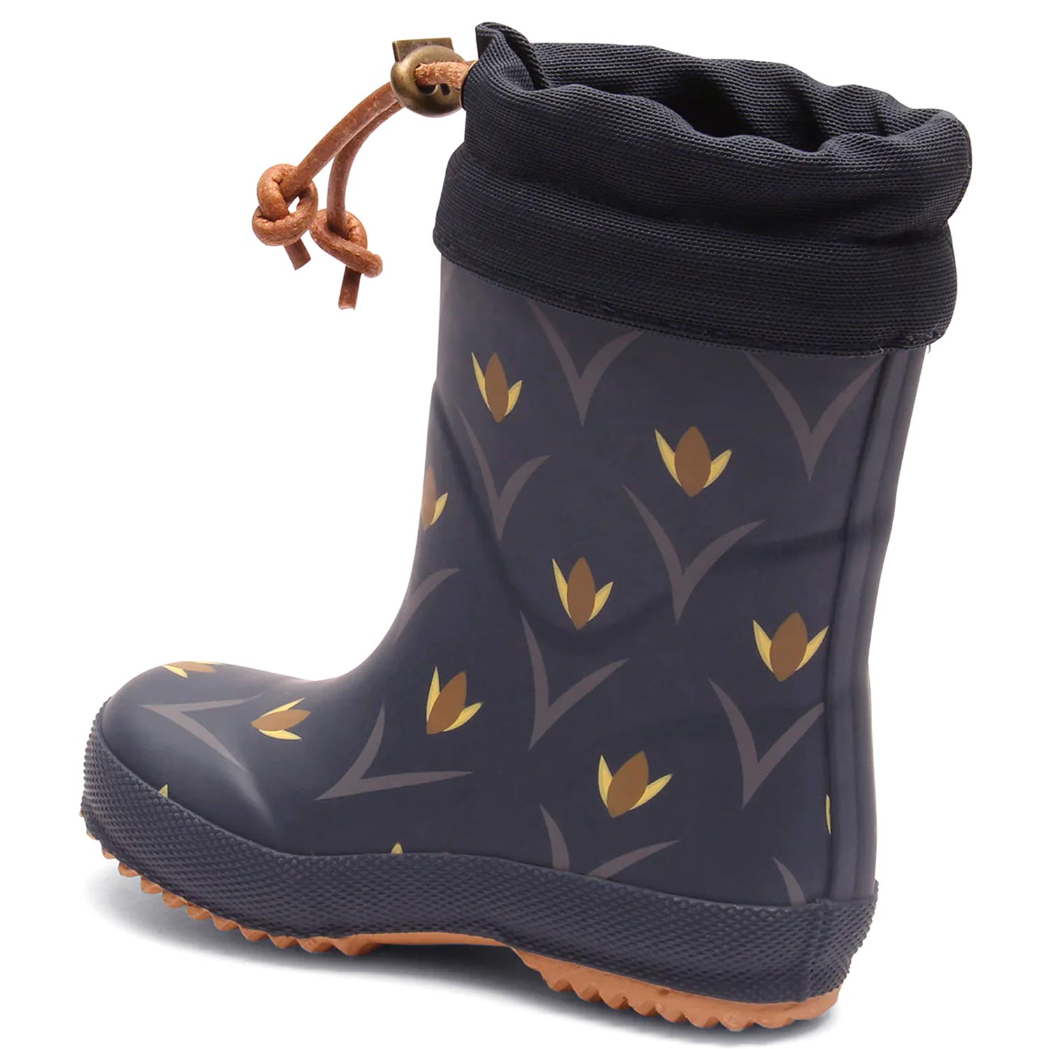 Bisgaard - Thermo Rubber Boots - Kinder Gummistiefel mit Warmfutter - Dunkelblau (Tulip Flowers) – Bild 3
