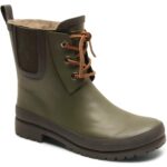Bisgaard - Rain Wool Rubber Boots - Damen Gummistiefel mit Warmfutter - Grün (Green)