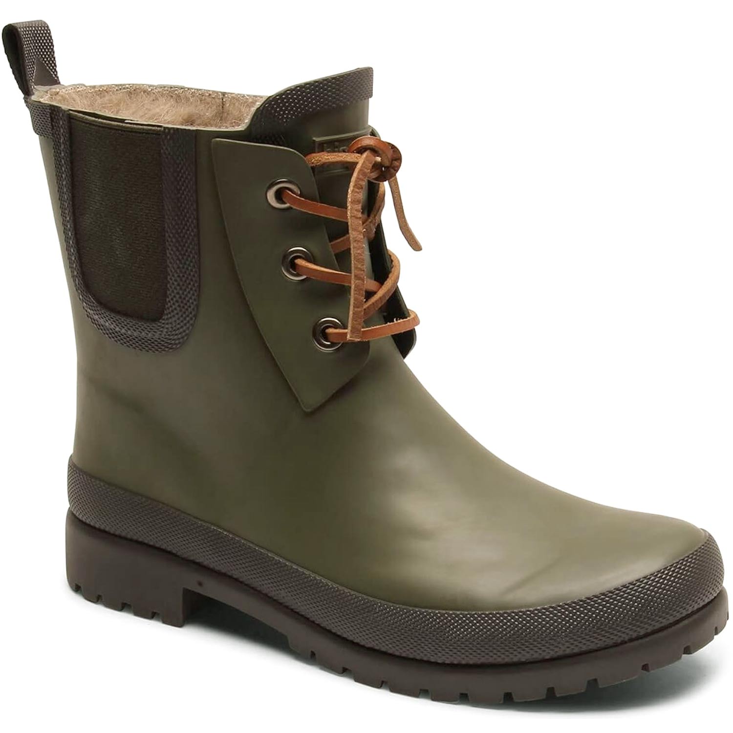 Bisgaard - Rain Wool Rubber Boots - Damen Gummistiefel mit Warmfutter - Grün (Green)