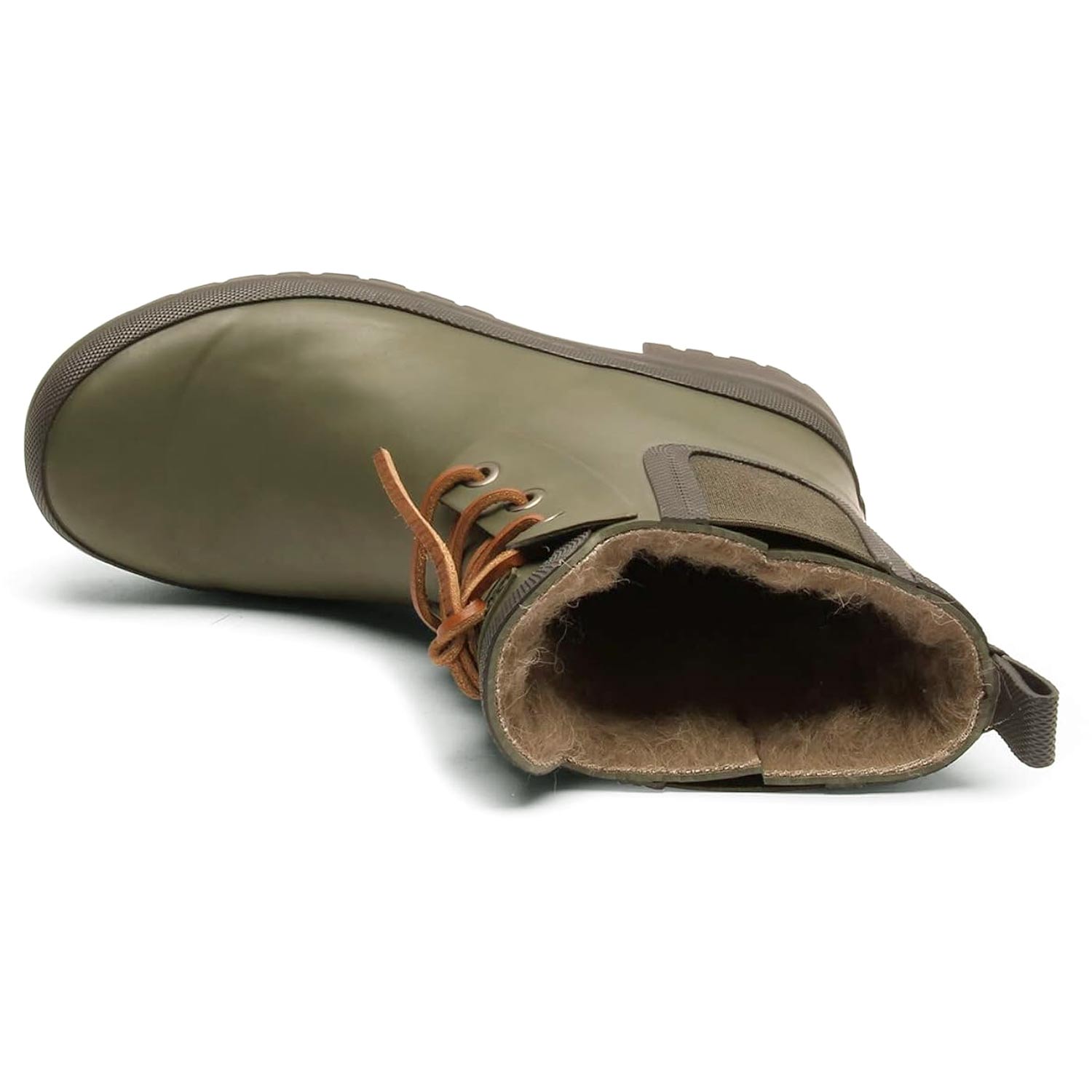 Bisgaard - Rain Wool Rubber Boots - Damen Gummistiefel mit Warmfutter - Grün (Green) – Bild 4