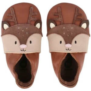 Bobux - Soft Sole Fawna - Kleinkinder Krabbelschuhe aus Leder - Braun/Beige (Mocha)