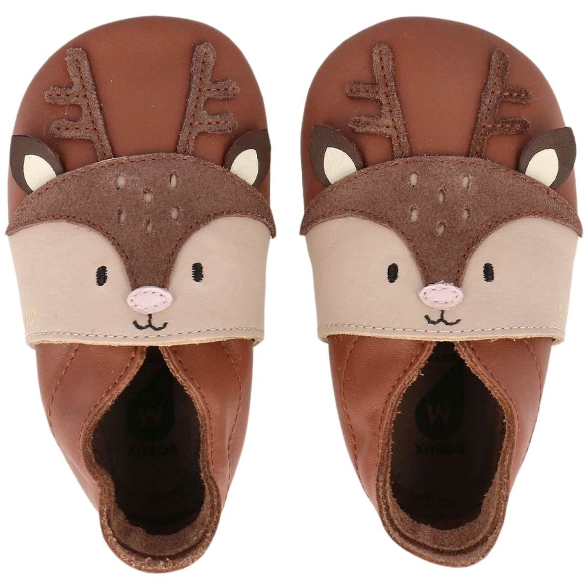 Bobux - Soft Sole Fawna - Kleinkinder Krabbelschuhe aus Leder - Braun/Beige (Mocha)