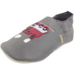 Bobux - Train & Carriage - Baby Krabbelschuhe - grau (grey)