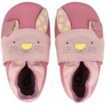 Bobux - Soft Sole Hopsy - Baby Krabbelschuhe aus Leder - Rosa/Pink (Lotus)