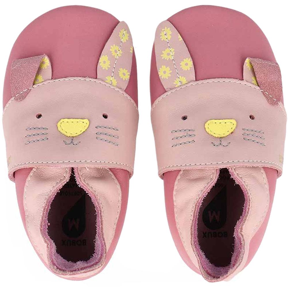 Bobux - Soft Sole Hopsy - Baby Krabbelschuhe aus Leder - Rosa/Pink (Lotus)