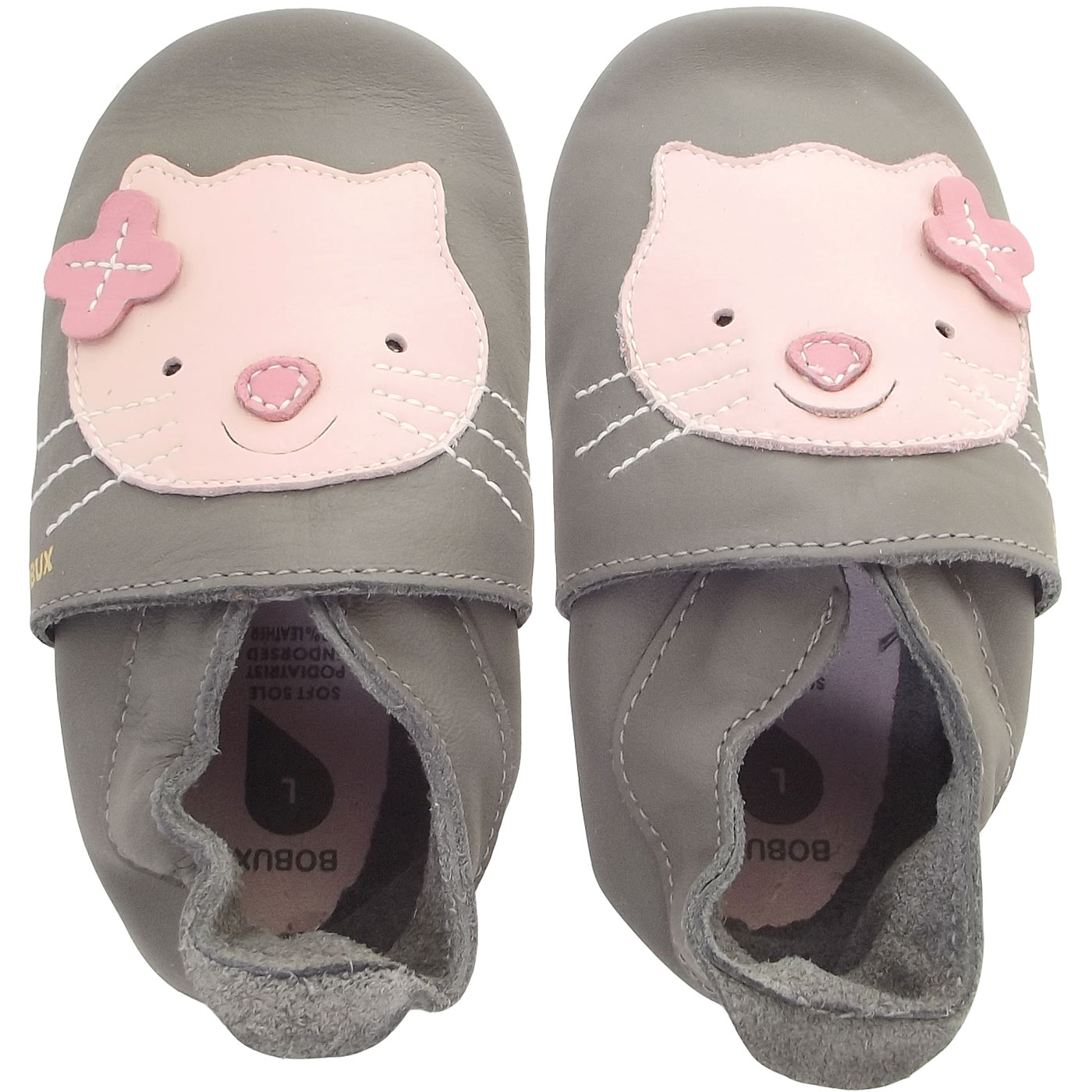 Bobux - Grey Kitten - Baby Krabbelschuhe - grau/grau – Bild 2