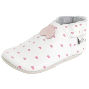 Bobux - Herz Blossom Hearts - Baby Krabbelschuhe - Weiß (White)