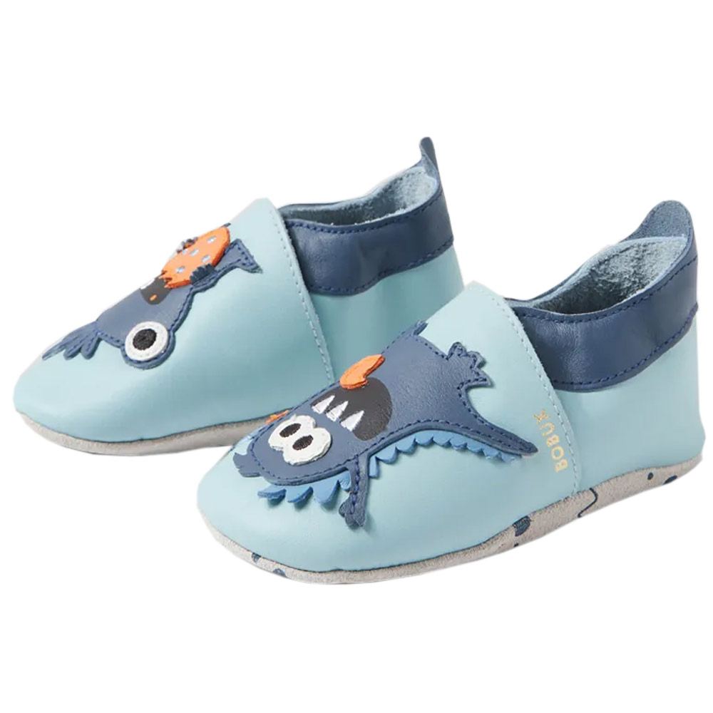 Bobux - Soft Sole Messy Monster - Kleinkinder Krabbelschuhe aus Leder - Hellblau (Celestial Blue) – Bild 2