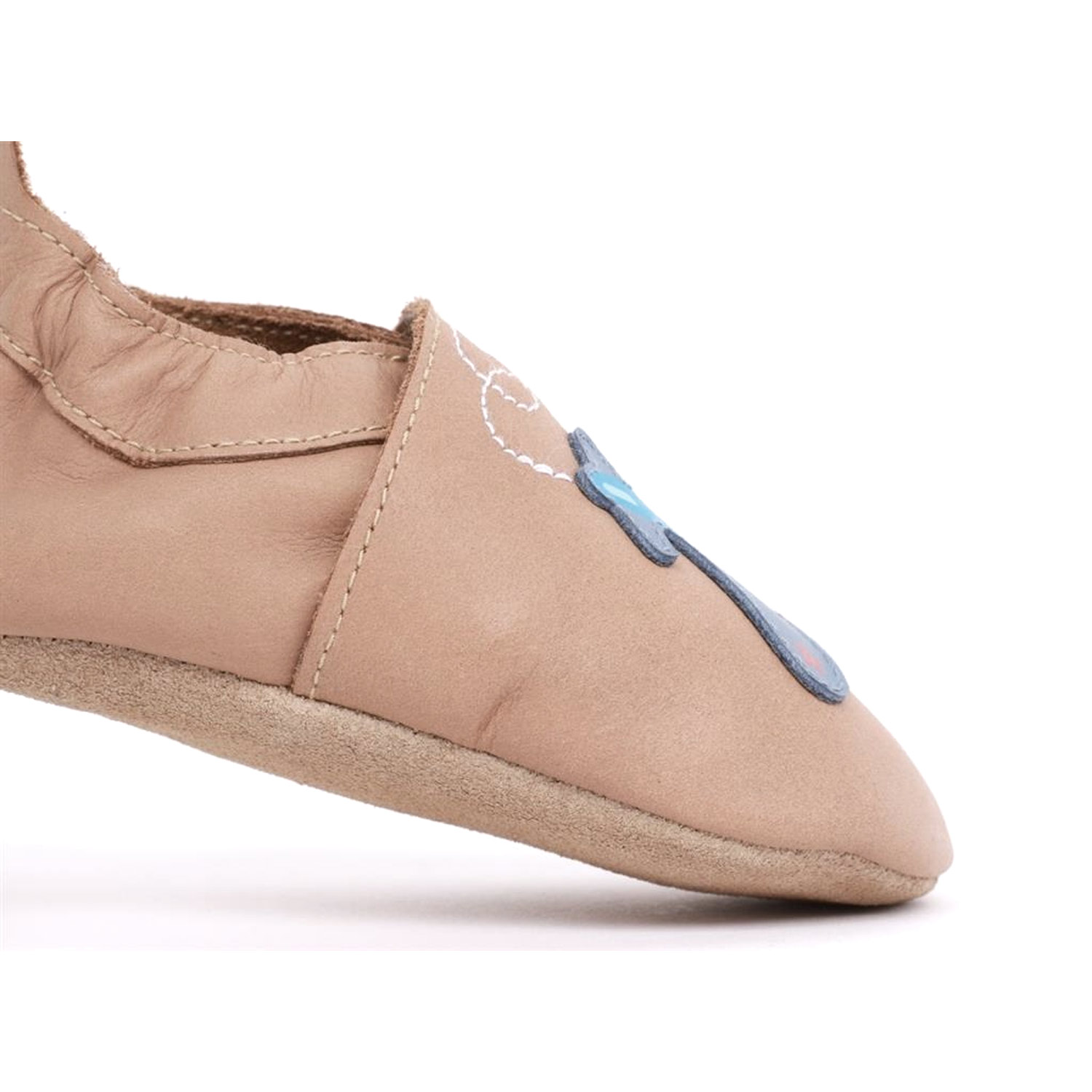 Bobux - Plane - Kleinkinder Weichsohlige Leder-Krabbelschuhe - Beige/Flugzeug (Caramel) – Bild 3
