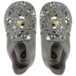 Bobux - Soft Soles Spekkel - Baby Weichsohlige Leder-Krabbelschuhe - Grau/Farbklexxer (Grey)