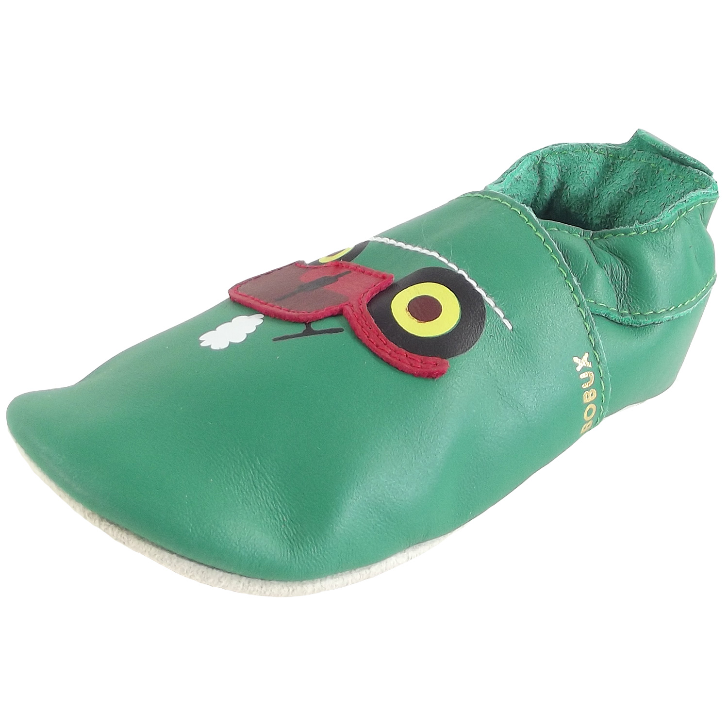 Bobux - Tractor Traktor - Baby Krabbelschuhe - Grün (Emerald)