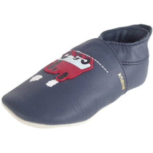 Bobux - Train & Carriage - Baby Krabbelschuhe - dunkelblau (navy)