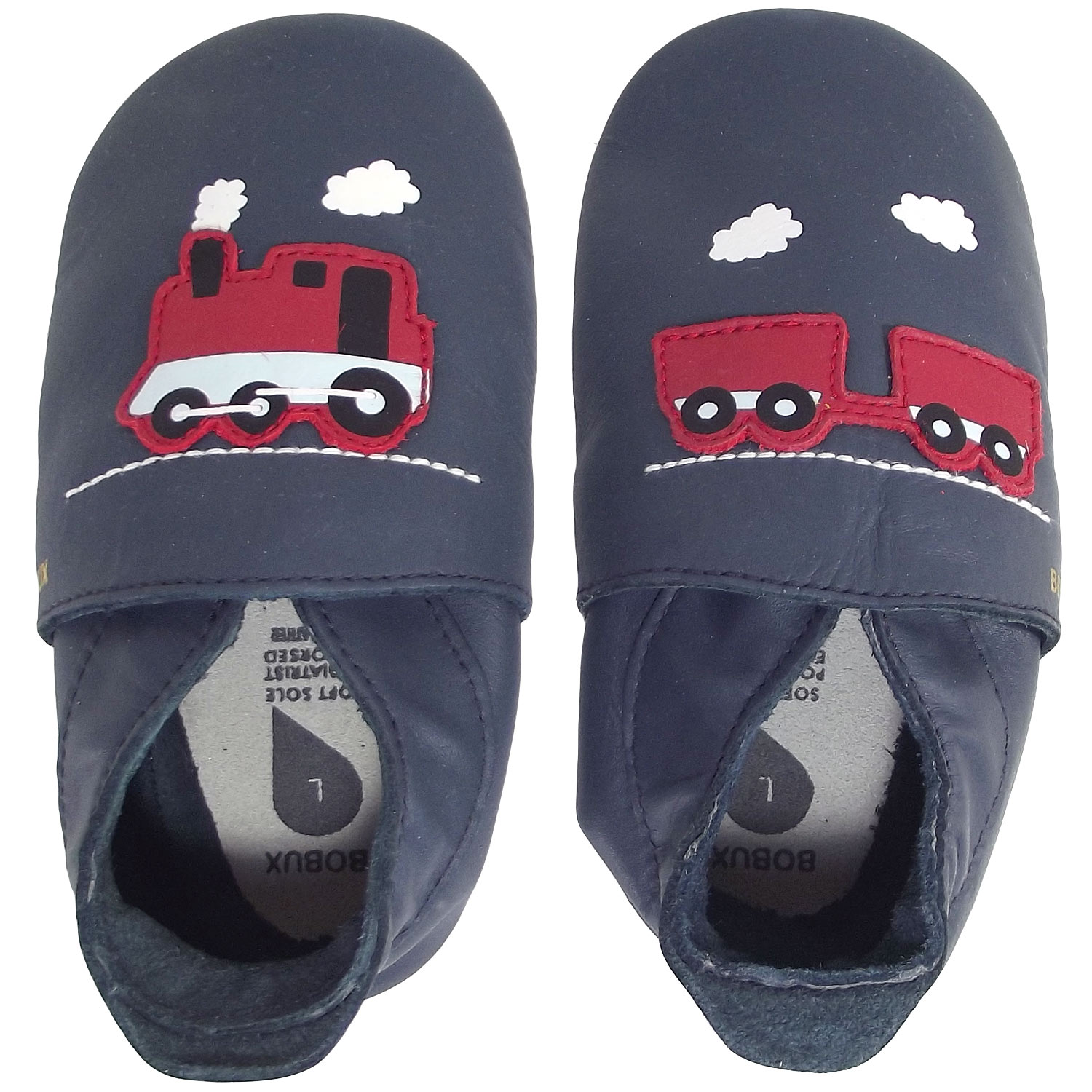 Bobux - Train & Carriage - Baby Krabbelschuhe - dunkelblau (navy) – Bild 2