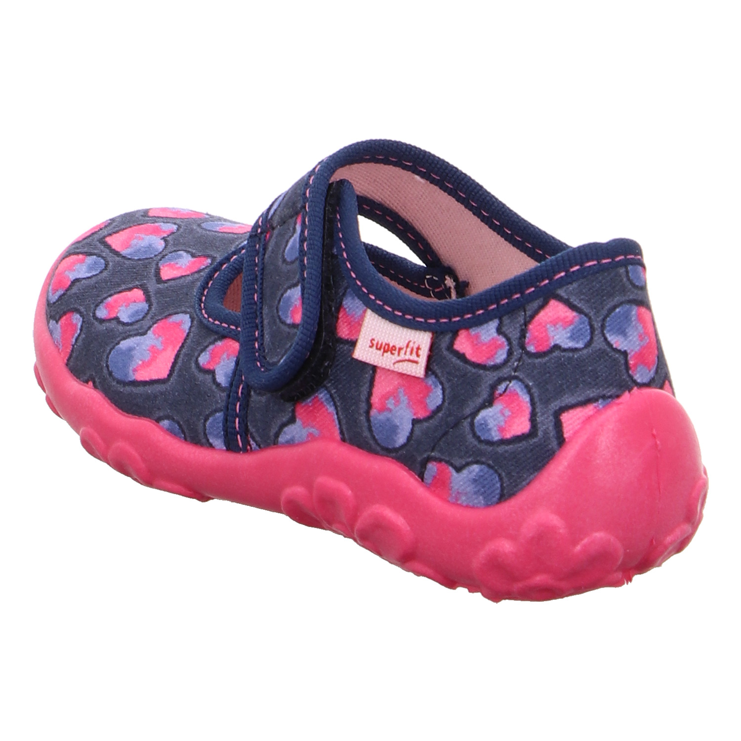 Superfit - Bonny - Mädchen Hausschuhe - Blau/Herzen (Water Kombi) – Bild 4