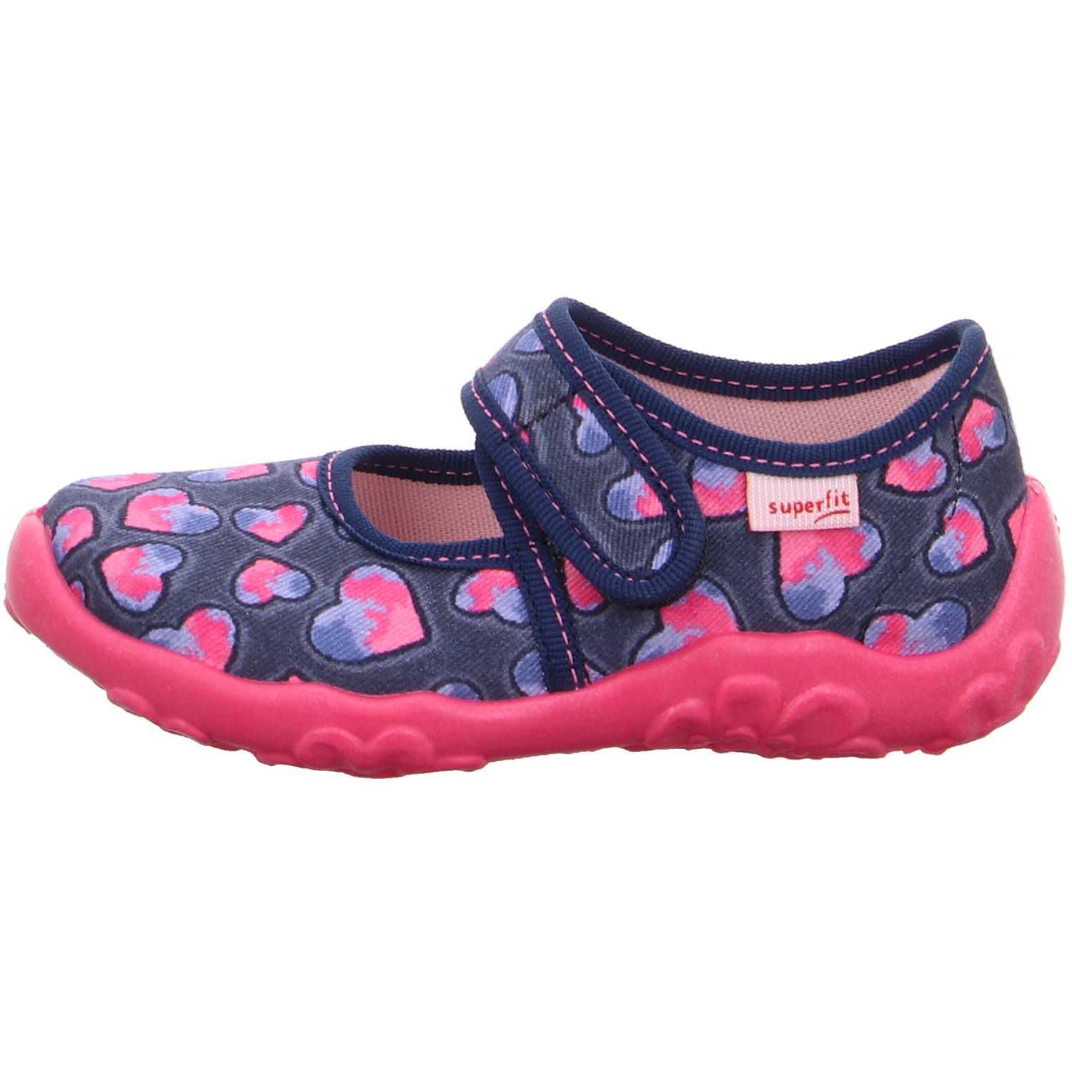 Superfit - Bonny - Mädchen Hausschuhe - Blau/Herzen (Water Kombi) – Bild 5
