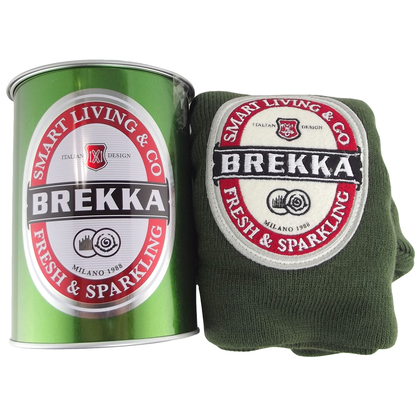 Brekka - Beer Beanie - Herren Mütze - grün (army) – Bild 2