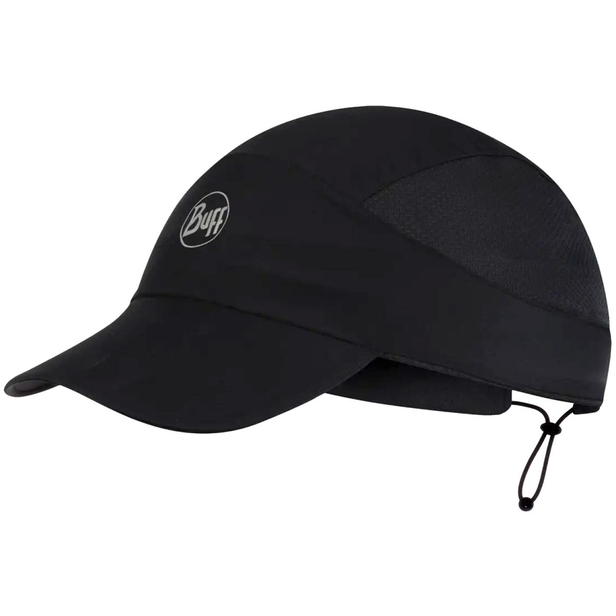Buff - Pack Speed Cap - Unisex Laufkappe leicht & verstaubar - Schwarz (Solid Black)
