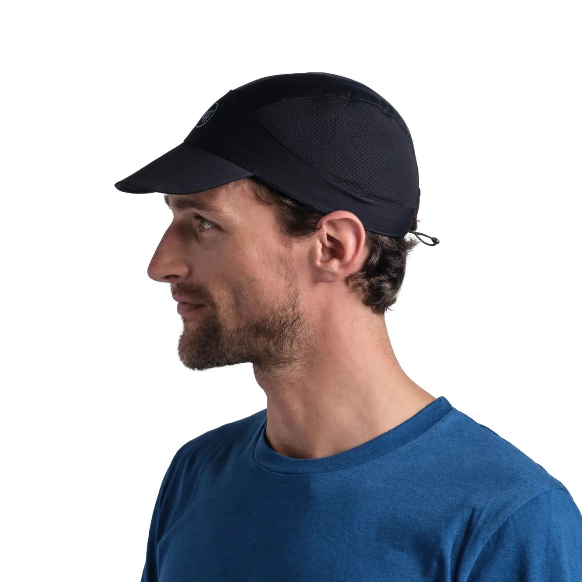 Buff - Pack Speed Cap - Unisex Laufkappe leicht & verstaubar - Schwarz (Solid Black) – Bild 3