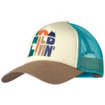 Buff - Trucker Cap - Herren Klassiker-Kappe - Creme/Beige/Türkis (Scen Multi)