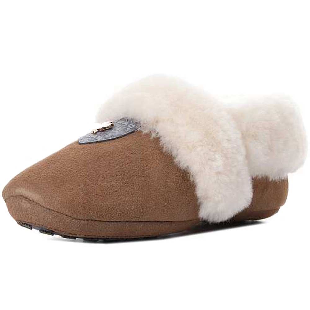 Canada Snow - Regina - Damen Lammfell-Slipper mit Gummipads - Braun (Chestnut) – Bild 2