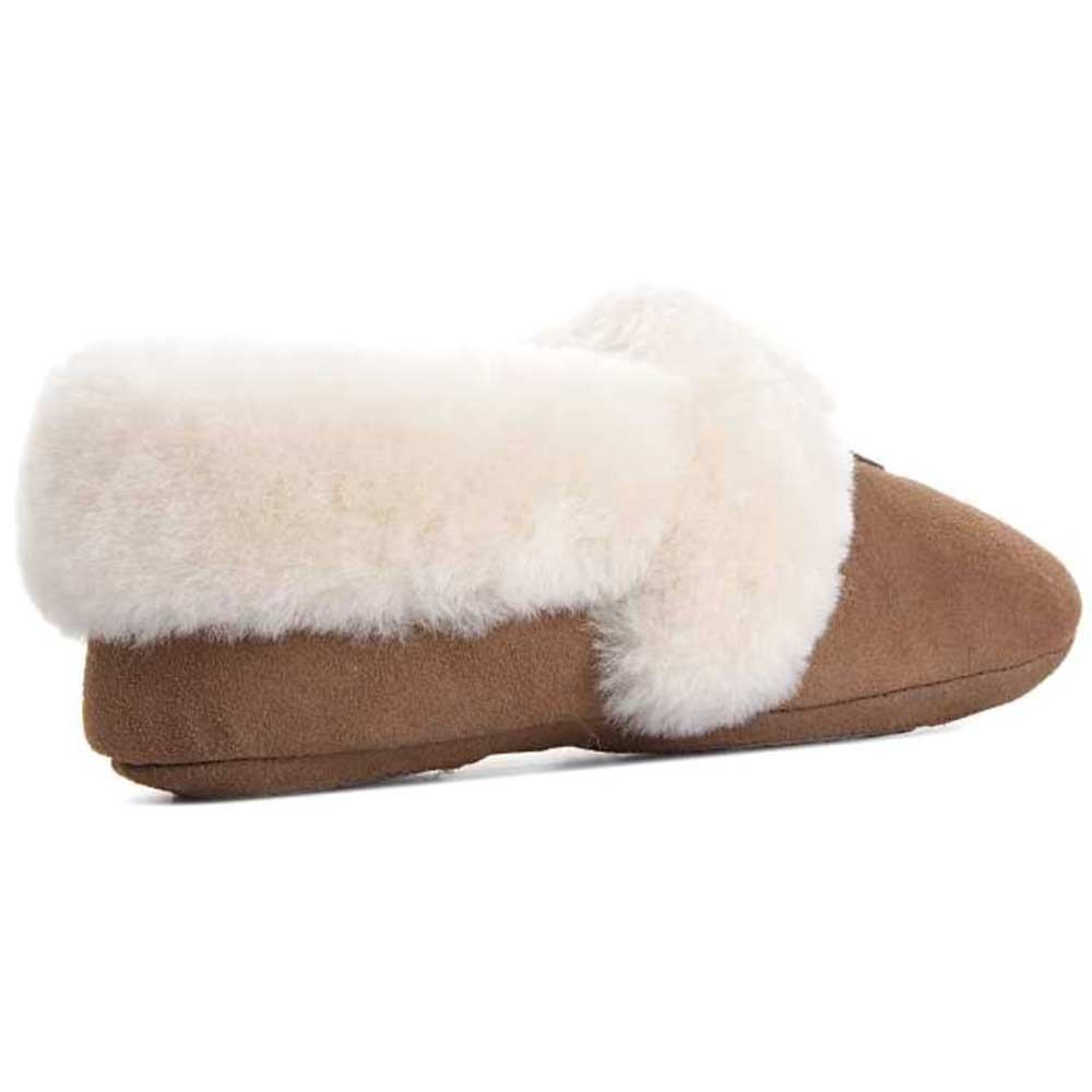 Canada Snow - Regina - Damen Lammfell-Slipper mit Gummipads - Braun (Chestnut) – Bild 4