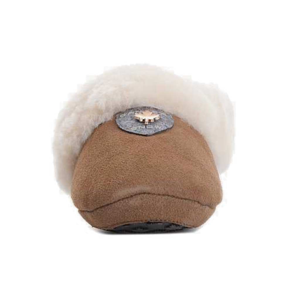 Canada Snow - Regina - Damen Lammfell-Slipper mit Gummipads - Braun (Chestnut) – Bild 5