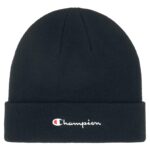 Champion - Beanie Cap - Unisex  Strick-Mütze mit Logo-Schriftzug - Schwarz (Black/NBK)
