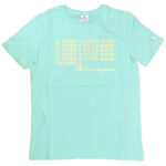 Champion - Crewneck T-Shirt - Damen Baumwolle-Shirt - Türkis (CBG)